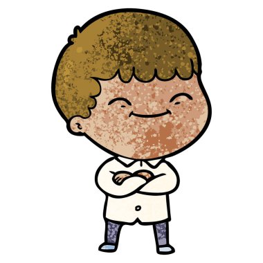 vektör çizim karikatür mutlu çocuk