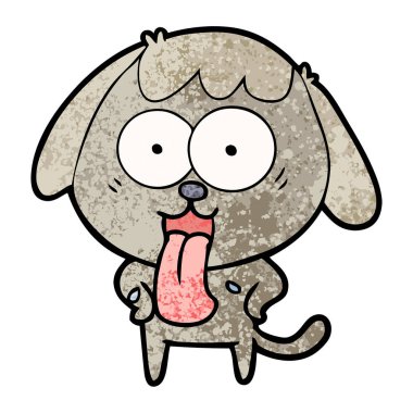 Çizgi film köpeğinin vektör çizimi