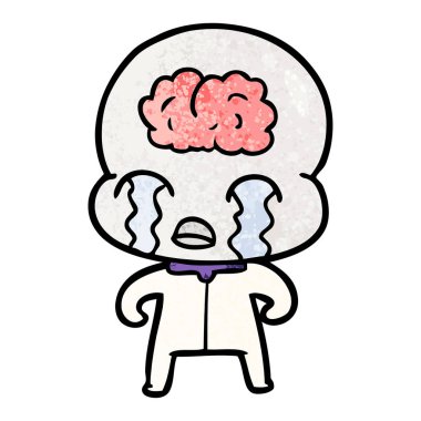 büyük beyin uzaylı ağlıyor çizgi film