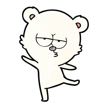 Kutup Ayısı Çizgi Filminin Vektör İllüstrasyonu