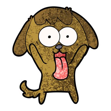 Çizgi film köpeğinin vektör çizimi