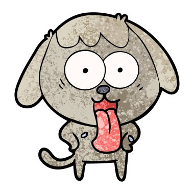 Çizgi film köpeğinin vektör çizimi