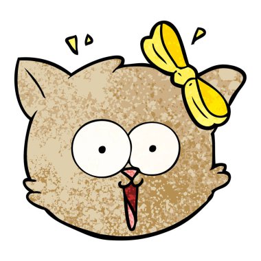 vektör çizim karikatür sürpriz kedi