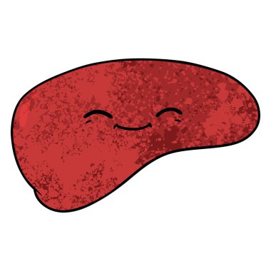 vektör çizim karikatür karaciğer