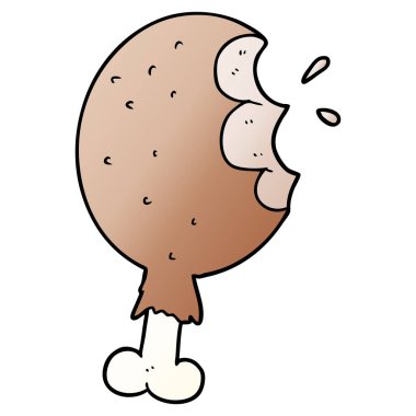 Vektör çizim karikatür tavuk budu