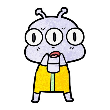 üç gözlü yabancı çizgi film