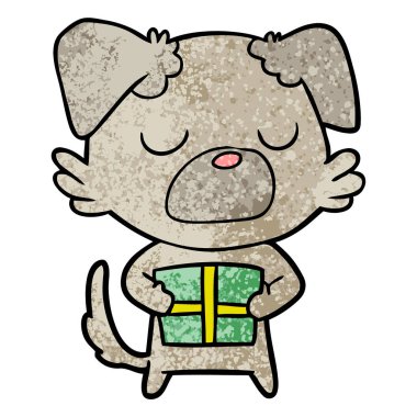 Çizgi film köpeğinin vektör çizimi