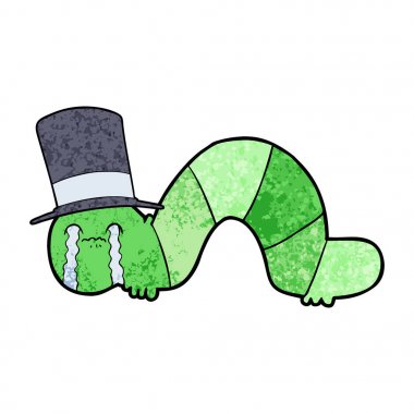 Caterpillar üzüntülerini obsessing çizgi film