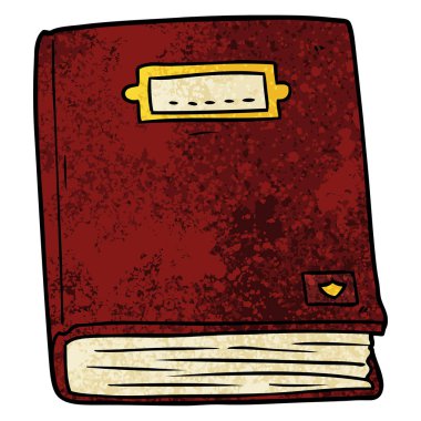 vektör çizim karikatür eski kitap