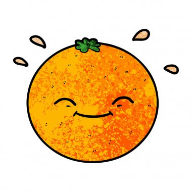 çizgi film turuncu vektör çizim