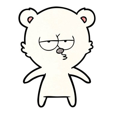 Kutup Ayısı Çizgi Filminin Vektör İllüstrasyonu