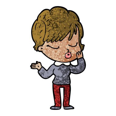 çizgi film gözleri kadınla kapat