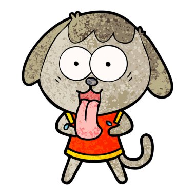 Çizgi film köpeğinin vektör çizimi