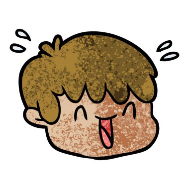 vektör çizim karikatür erkek yüz