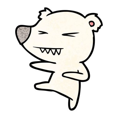 Kutup ayısı karikatür tekme