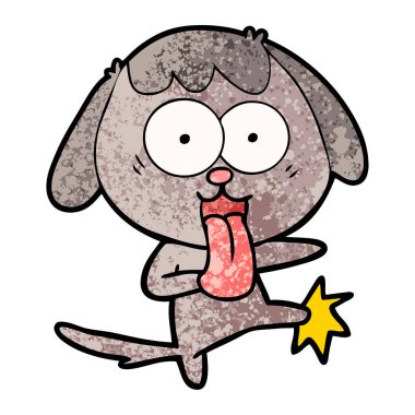 Çizgi film köpeğinin vektör çizimi