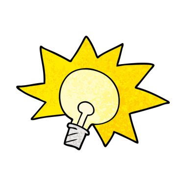 vektör çizim karikatür ampul