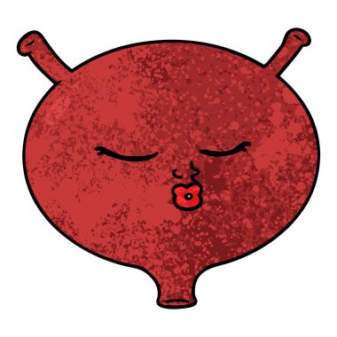 vektör çizim karikatür mesane