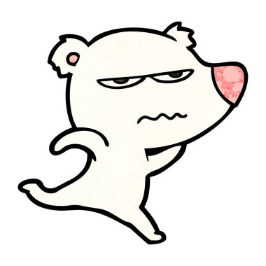 Kutup Ayısı Çizgi Filminin Vektör İllüstrasyonu