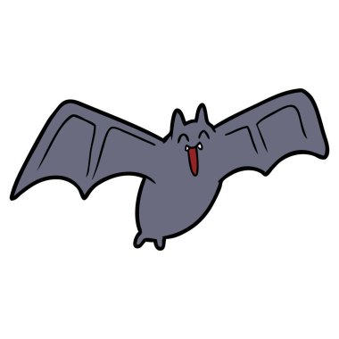 korkunç çizgi film yarasa vektör çizim