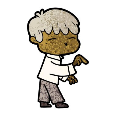 vektör çizim karikatür meraklı çocuk