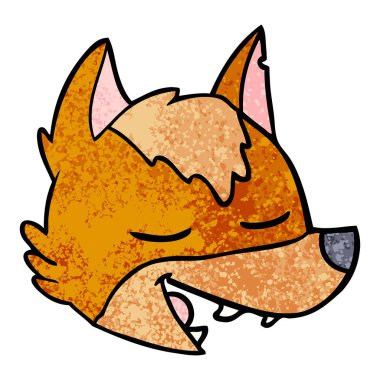 Tilki çizgi film karakteri vektör çizim