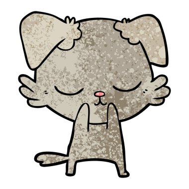 Çizgi film köpeğinin vektör çizimi