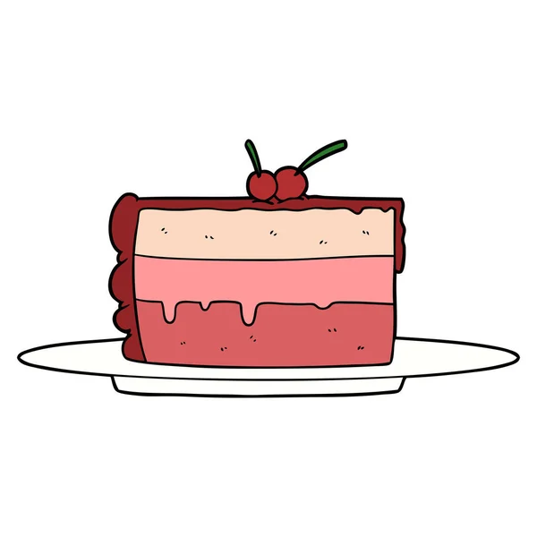 Illustration Vectorielle Gâteau Dessin Animé — Image vectorielle