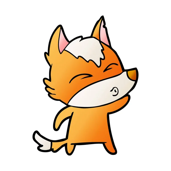 Vektorillustration Fox Seriefiguren — Stock vektor