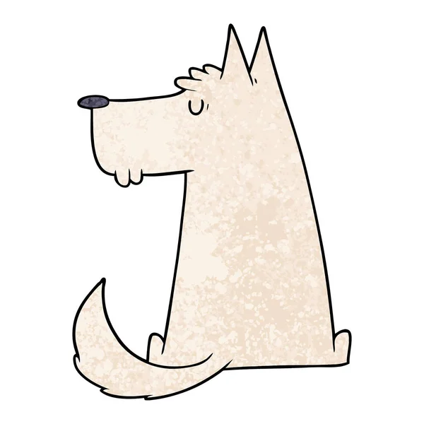 Vector Illustratie Van Schattige Cartoon Hond — Stockvector