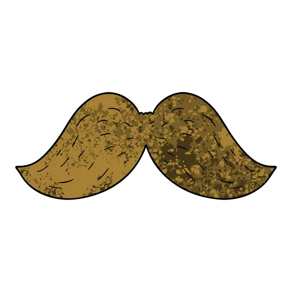 Illustration Vectorielle Moustache Dessin Animé — Image vectorielle