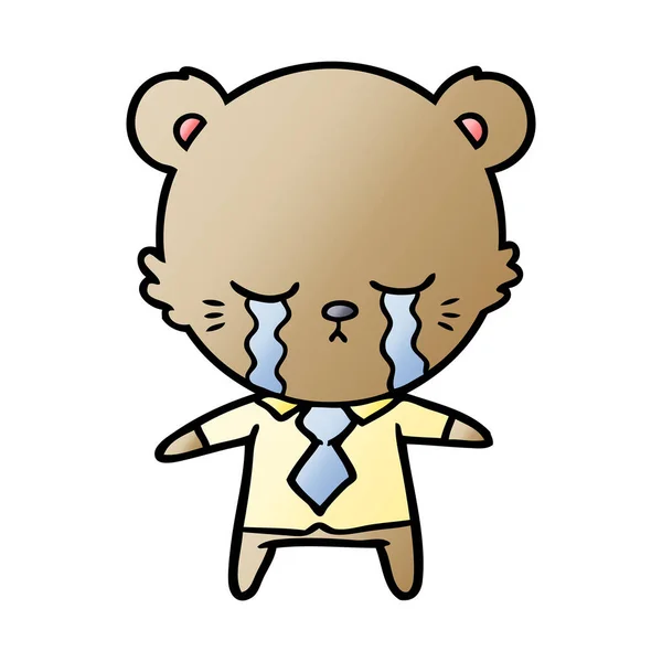 Vector Illustration Bear Cartoon Character — Stock Vector