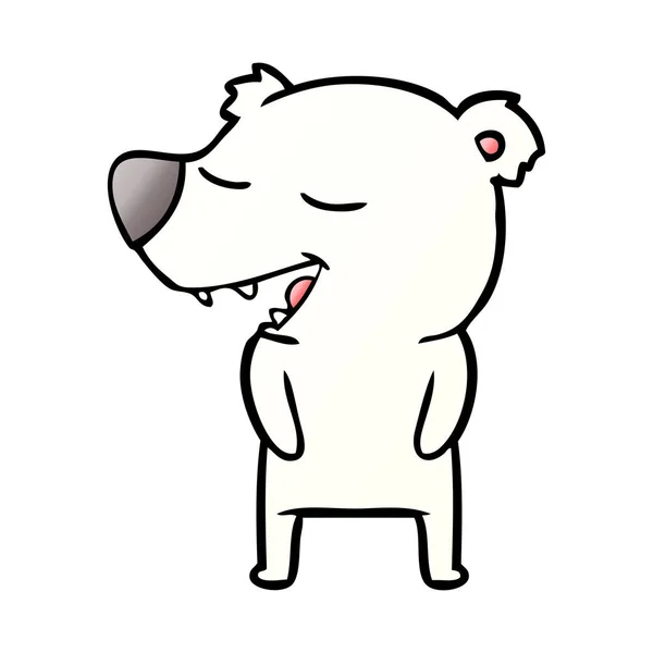 Ilustración Vectorial Dibujos Animados Oso Polar — Archivo Imágenes Vectoriales