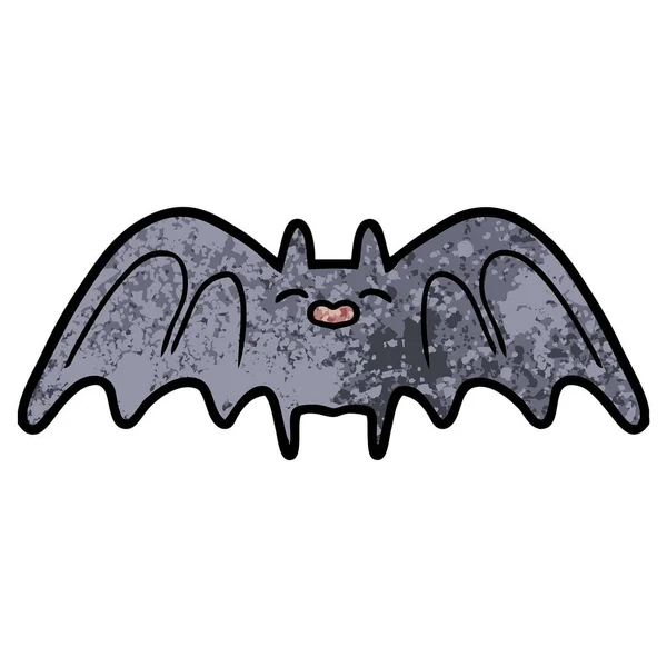 Illustrazione Vettoriale Raccapricciante Pipistrello Cartone Animato — Vettoriale Stock