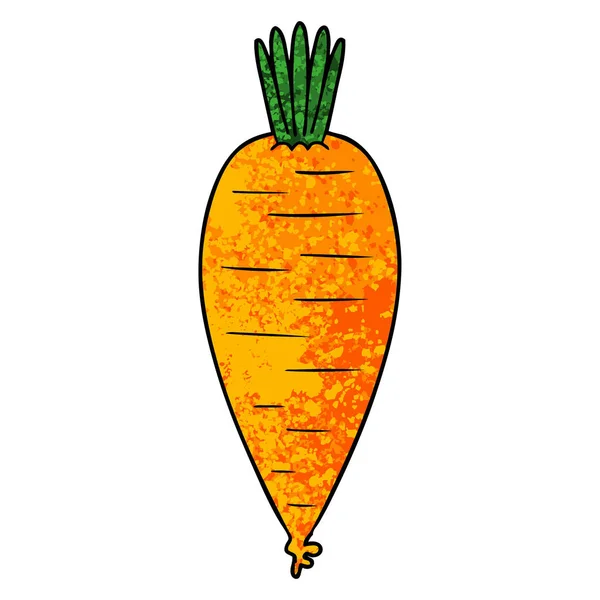 Vector Illustration Cartoon Carrot — Stock Vector