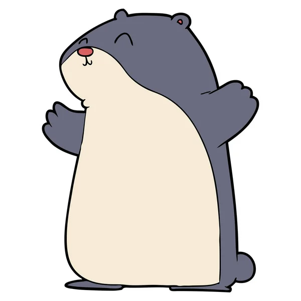 Illustration Vectorielle Hamster Dessin Animé — Image vectorielle