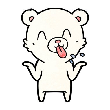 Kutup Ayısı Çizgi Filminin Vektör İllüstrasyonu