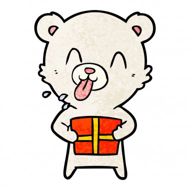 kaba karikatür kutup ayısı günümüz diliyle dışarı yapışmasını