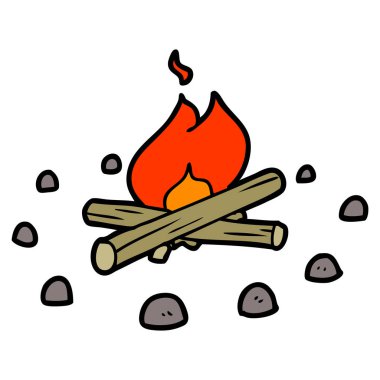 vektör çizim karikatür yangın