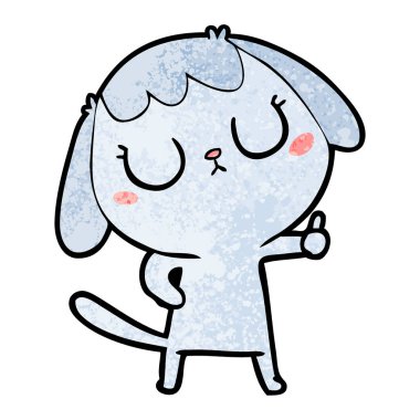 Çizgi film köpeğinin vektör çizimi