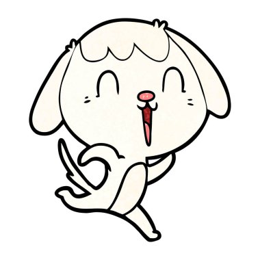 Çizgi film köpeğinin vektör çizimi