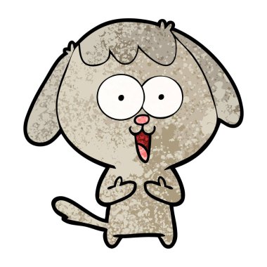 Çizgi film köpeğinin vektör çizimi