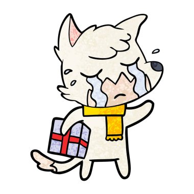 ağlayan Noel tilki çizgi film