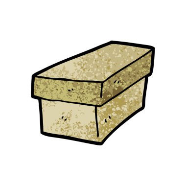 vektör çizim karikatür karton kutu