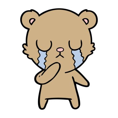 ayı çizgi film karakteri vektör çizim 