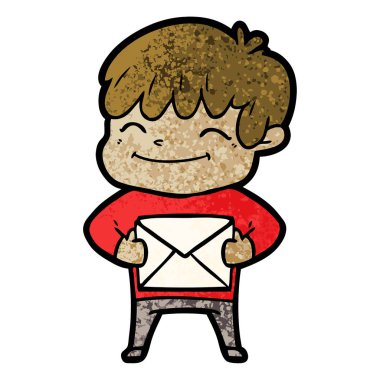 vektör çizim karikatür mutlu çocuk