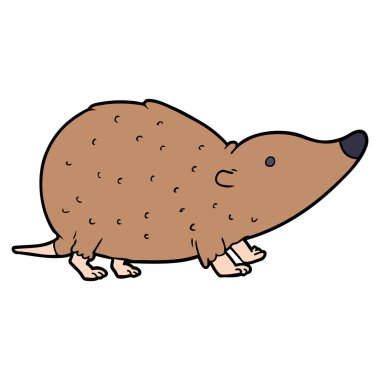 çizgi film sivri faresi vektör çizim