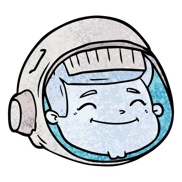 Ilustración Vectorial Cara Astronauta Dibujos Animados — Vector de stock