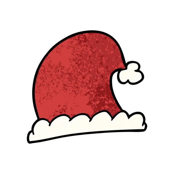 Vector Ilustración Dibujos Animados Sombrero Navidad — Vector de stock