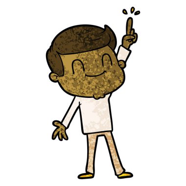 vektör çizim karikatür dostça adam 